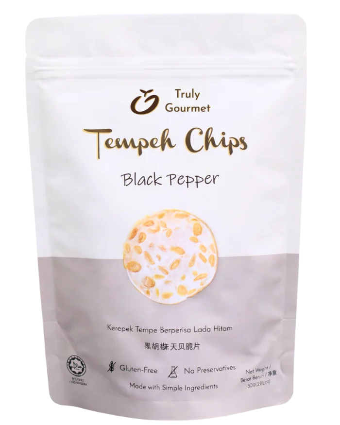 Black Pepper tempeh chips