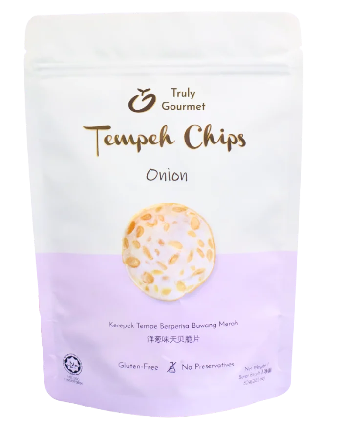 Onion tempeh chips